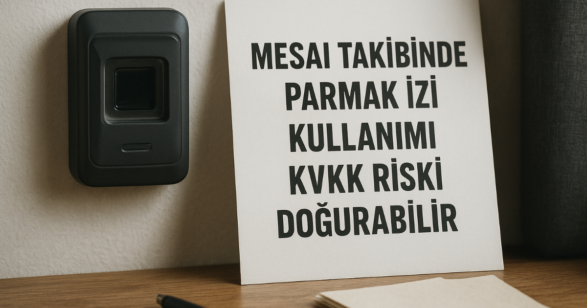 Mesai Takibinde Parmak İzi Kullanımı KVKK Riski Doğurabilir